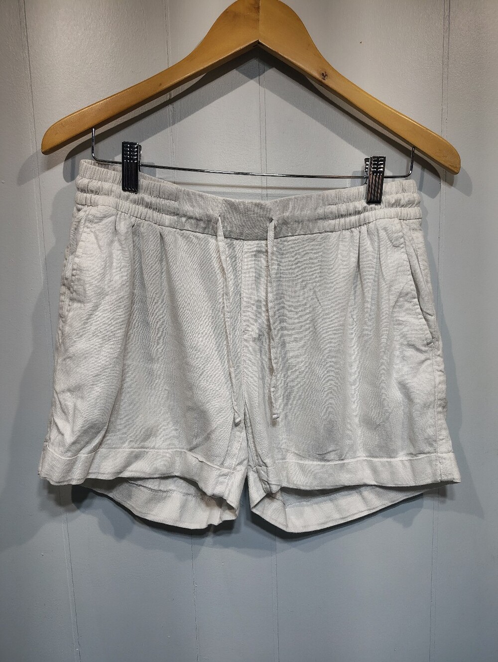 Old Navy Linen Blend Shorts Size White Size Medium